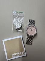 Damenuhr Michael Kors silber rosa mit Box Zubehör