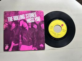 ROLLING STONES tolle Miss you Single Kult Hit Top Charts