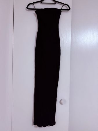 Robe longue Bershka noir bustier fendue taille XS 