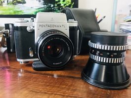 Pentacon Six TL + 2 Carl Zeiss Lens + sac Originale - RARE