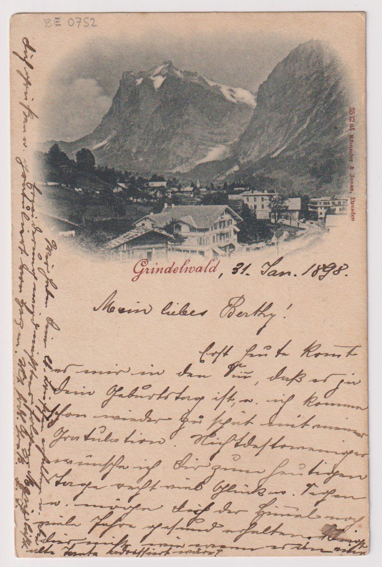Tutti i francobolli: Alte Postkarte von Grindelwald – Usato da Bellach venduto da qsearch