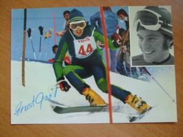 ERNST GOOD (CH) SKISTAR AUTOGRAMMKARTE