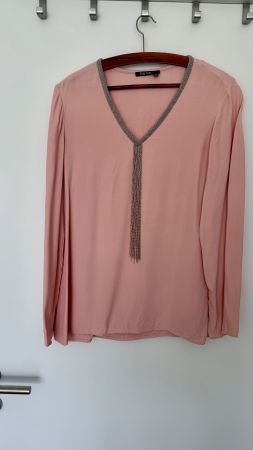 Marc Aurel Bluse, Gr. 38 mit supercooler integrierter Kette