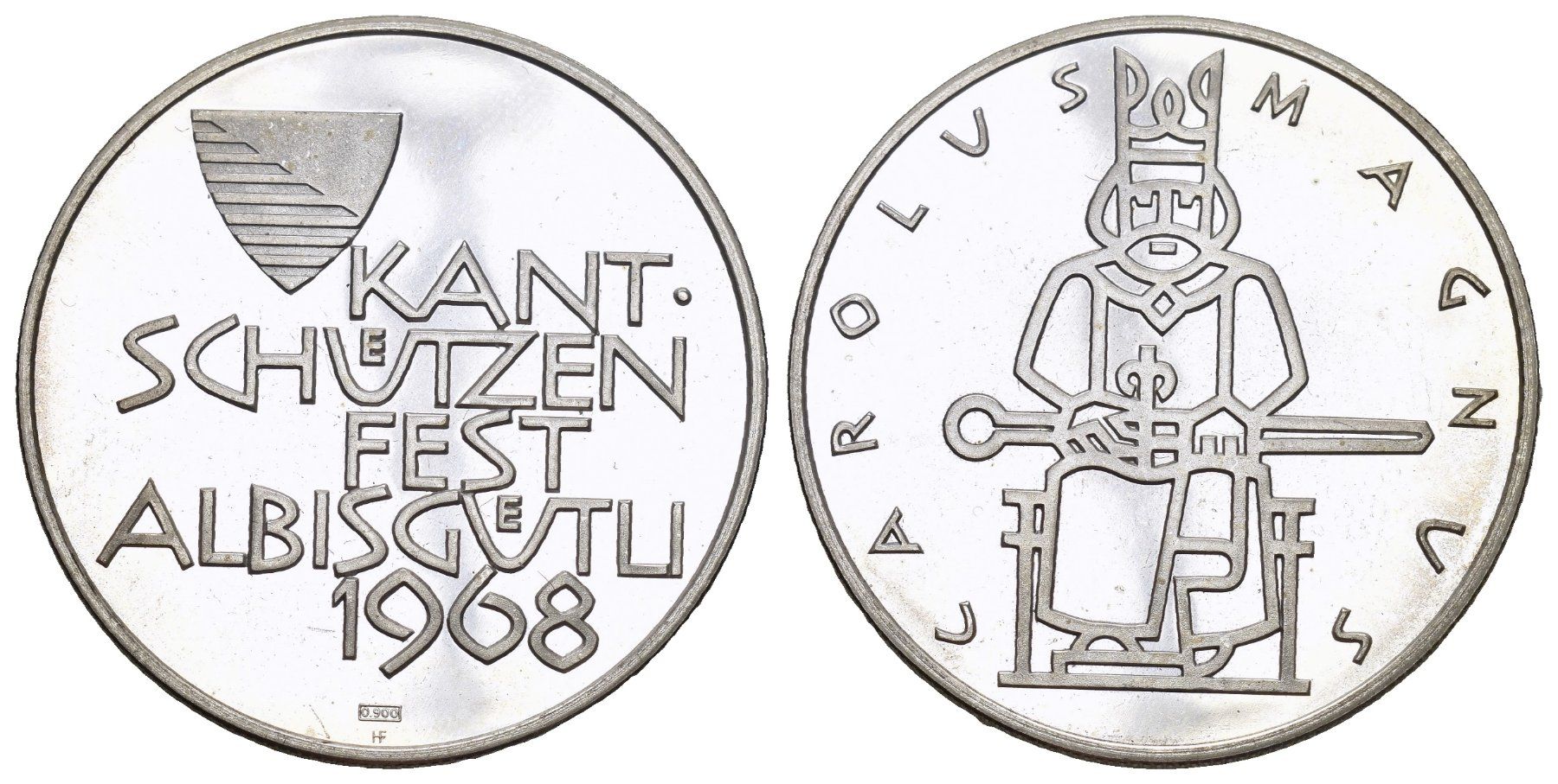 Medaillen: Zürich 1968 – Gebraucht aus Bern von numismatictops