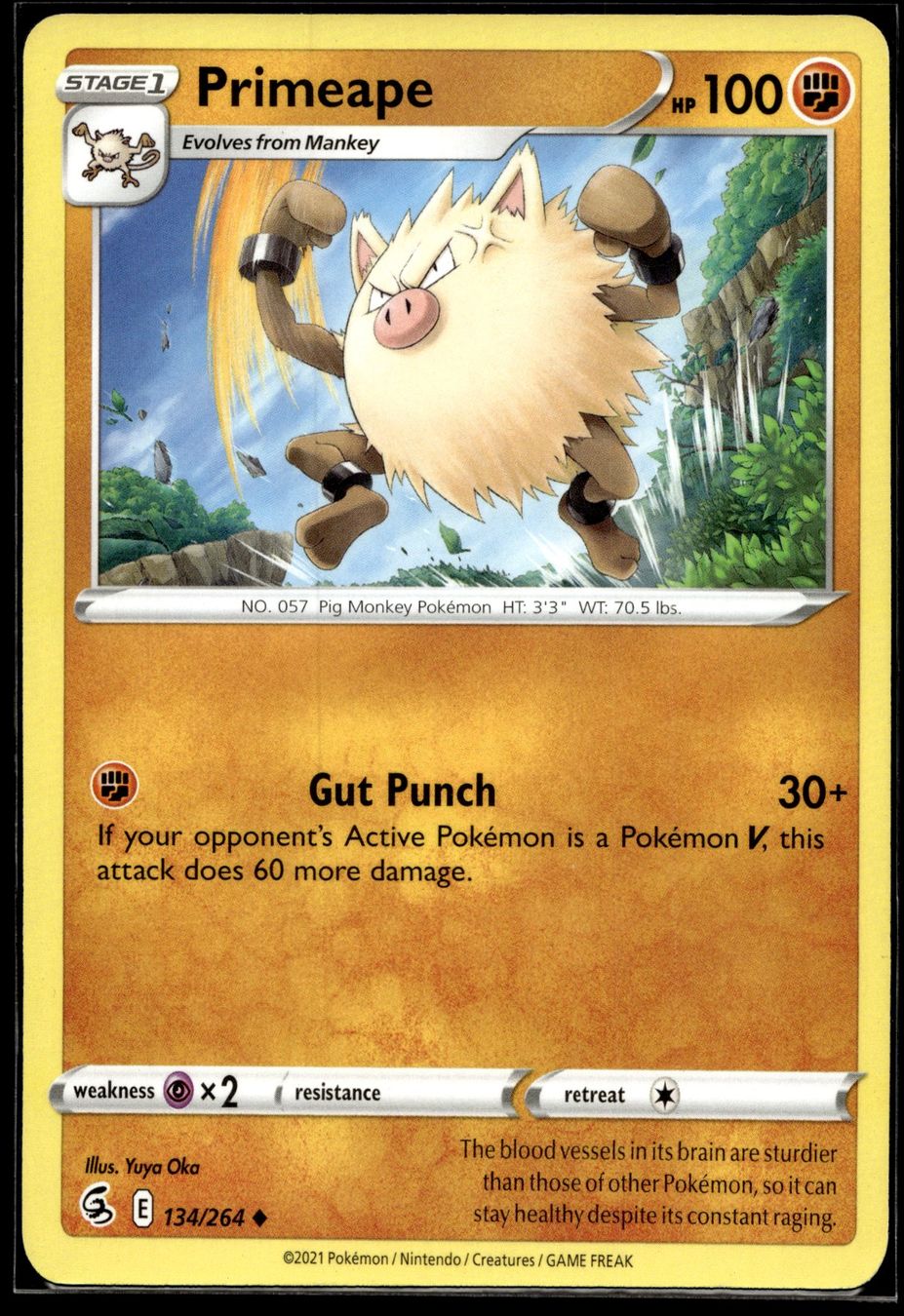 Pokémon Carte collezionabili: Primeape (FST EN 134/264) – Usato da Affoltern am Albis venduto da Chiesa_5
