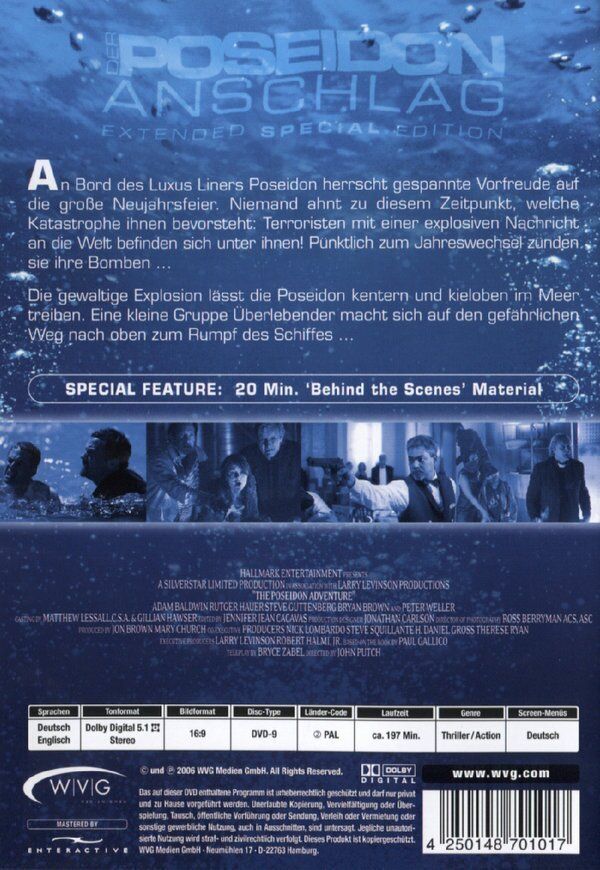 Tutti i DVDs: DER POSEIDON ANSCHLAG........extended special edition – Usato da Reinach AG venduto da Masi 1