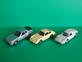 3 x Porsche von Herpa/Wiking 1/87