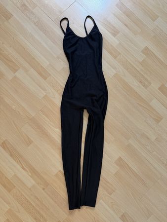 Bodysuit black spaghetti straps for workout size small