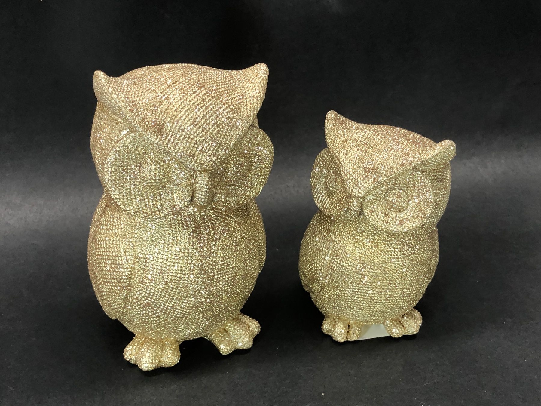 Statuette: 2 Deko Figuren Eule  /  Höhe ca. 12cm  + 9 cm - NEU – Nuovo (secondo la descrizione) da Bergdietikon venduto da Garak
