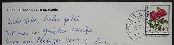 Cartes postales: GRÄCHEN Wallis – D'occasion à Jona par philajona 1
