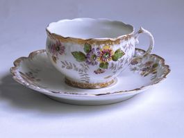 LIMOGES*Teetasse mit Untertasse*SET*2-tlg.*ANTIK*****
