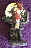 Kunst Stoff Spiegel mit Schönen / Totem Gesicht speziell Top