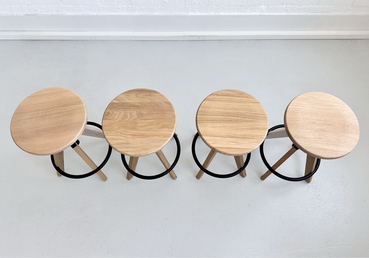 Sgabelli: 4er Set Hocker / Counterstool Arki Stool ARKW8 von Pedrali – Nuovo e nell'imballaggio originale da Bern venduto da Fraeuleinhonig 4