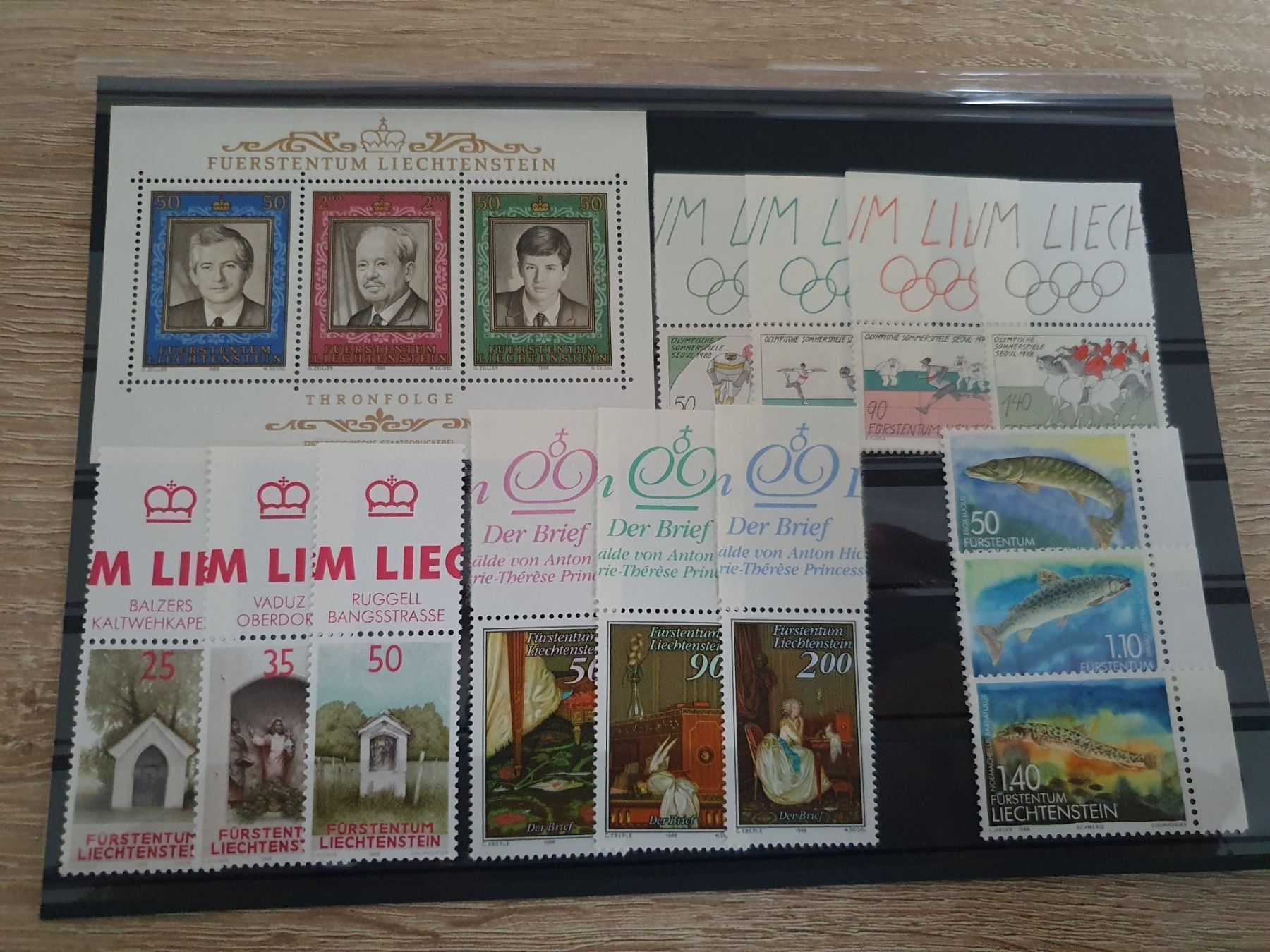 Tutti i francobolli: Liechtenstein 1988/89 – Usato da Balgach venduto da SIMEON27
