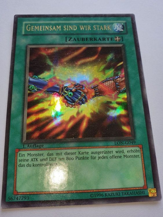 Yugioh Gemeinsam sind wir stark LONG049 1.Auflage !!! Kaufen auf Ricardo
