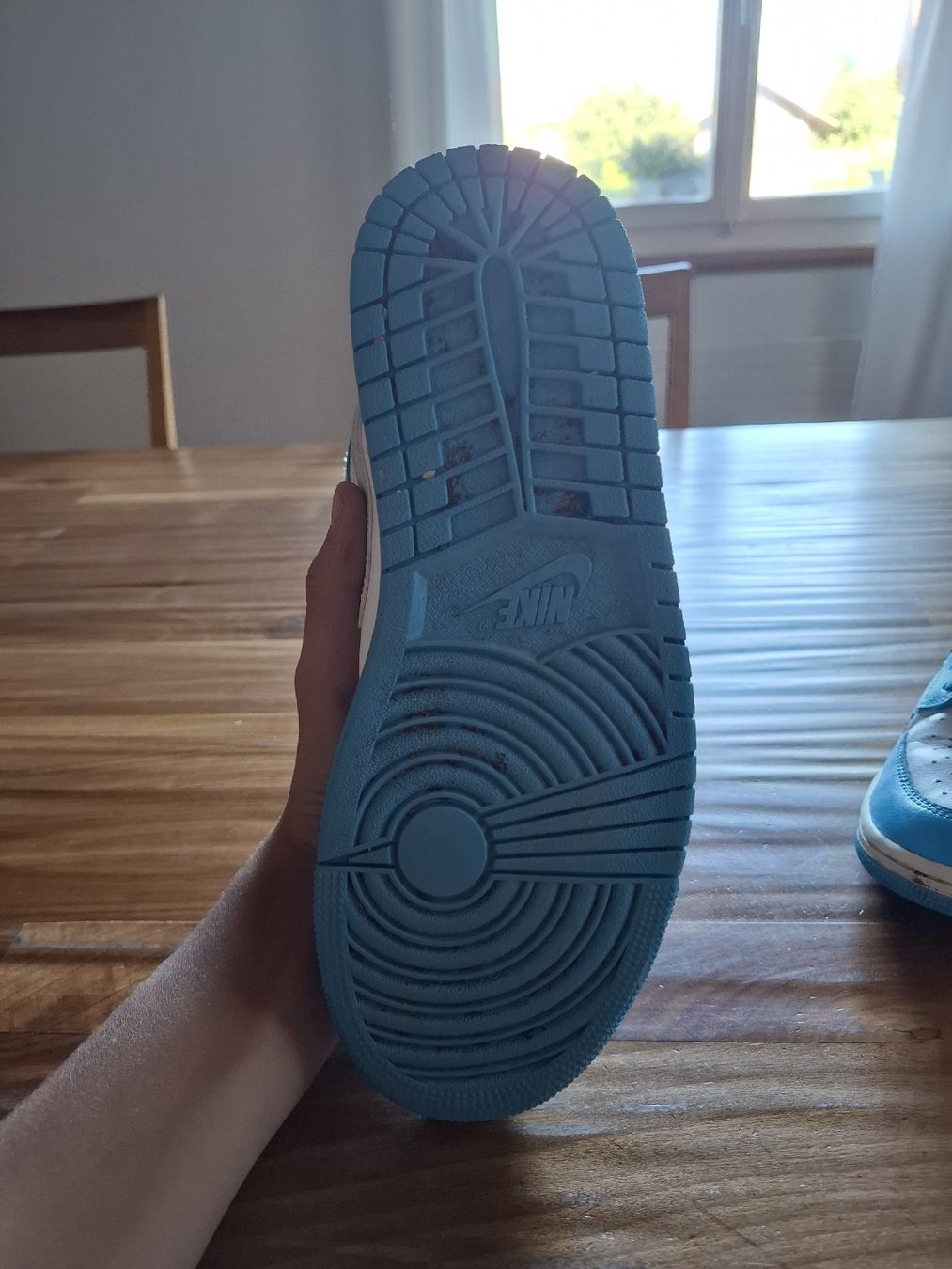 Jordan Chaussures hommes: Nike air jordan mid light blue – D'occasion à Messen par esthera 5