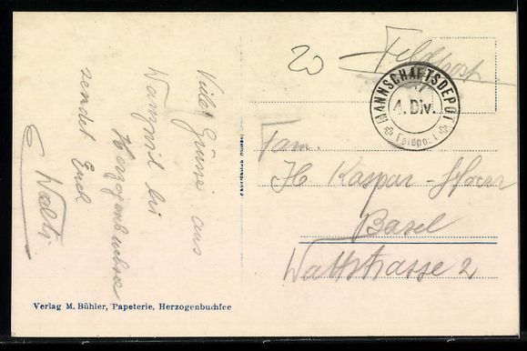Cartes postales: Herzogenbuchsee, Strassenpartie mit Kirc – D'occasion à Berlin par bartko-reher 1
