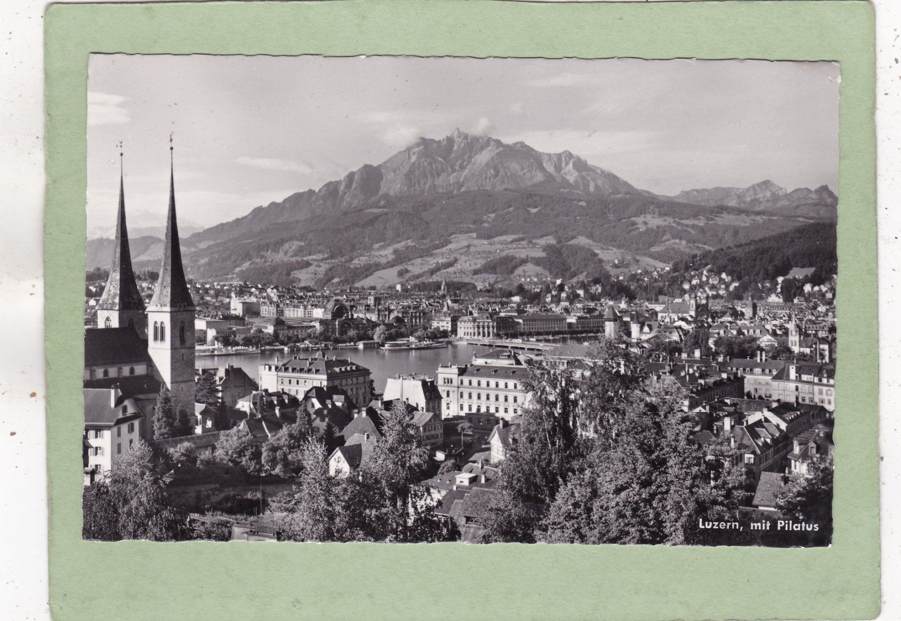 Ansichtskarten: Luzern mit Pilatus – Gebraucht aus Herisau von Lisegrat2008