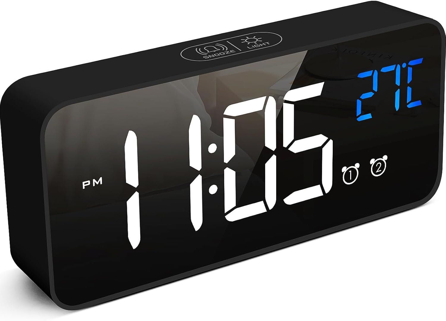 Sveglie: Digital LED-Display Wanduhr Wecker – Nuovo e nell'imballaggio originale da Châtelaine venduto da topshop.switzerland