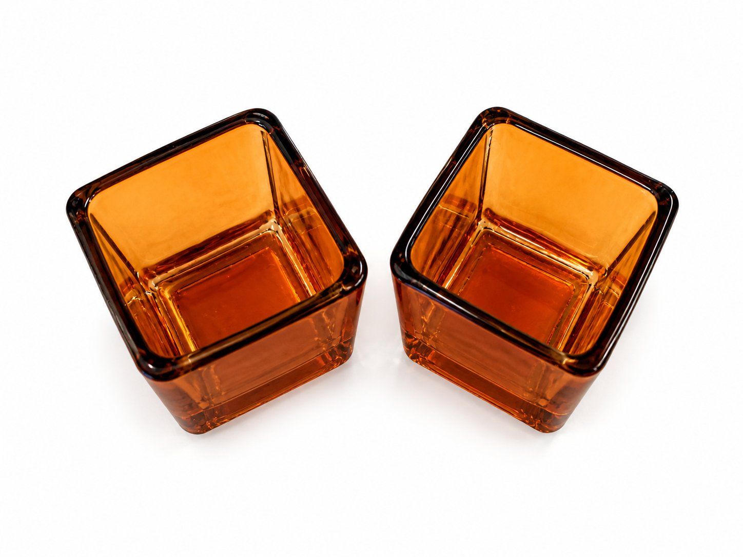 Portacandele: 2x Kerzenhalter Braun Glas – Nuovo (secondo la descrizione) da Fully venduto da VaneaSelection 3