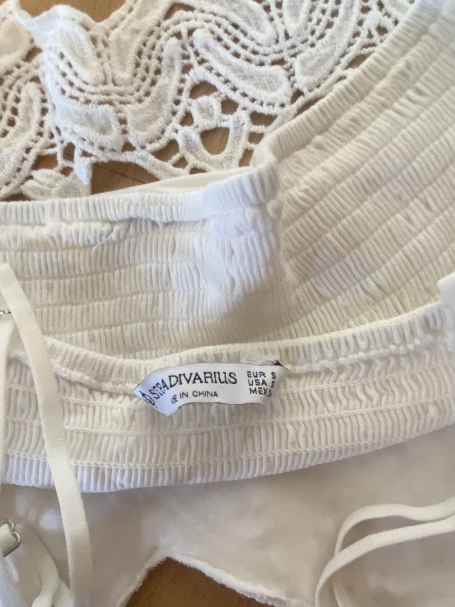 Top: Weisses Stick Crop Top – Nuovo (secondo la descrizione) da Basel venduto da celinefille 2