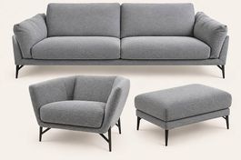 Ensemble Calia Italia  canapé, fauteuil & pouf