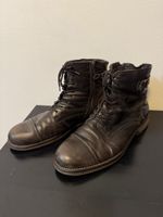 Jack & Jones Leather Boots Brown, Size 44