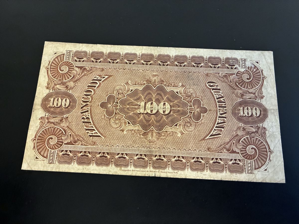 Banconote: 100 Pesos GUATEMALA 1925 PS.147d – Usato da Dällikon venduto da Woldbanknoten 2