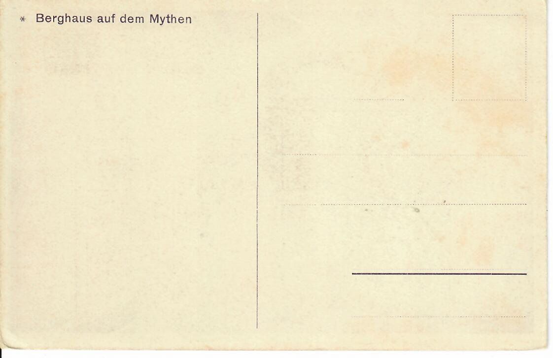 Cartoline postali: Berghaus auf dem Mythen – Usato da Hochdorf venduto da Ziegel-16 1