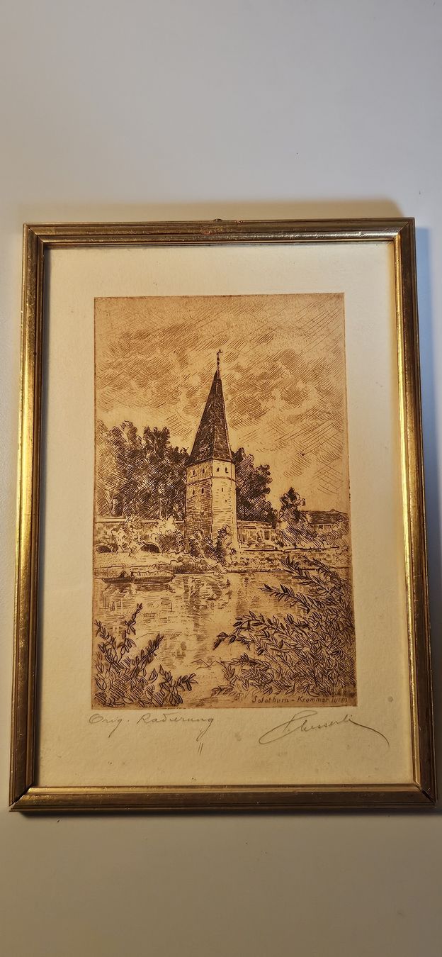Poster & Bilder: 2 Original Radierungen Solothurn, Messerli – Gebraucht aus Belp von Ginus85 2