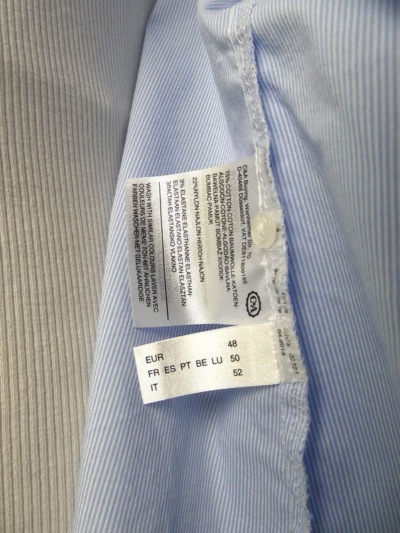 C&A Blusen: Gr. 48 Bluse weiss hellblau gestreift Yessica – Gebraucht aus Sutz von Dalilea 3