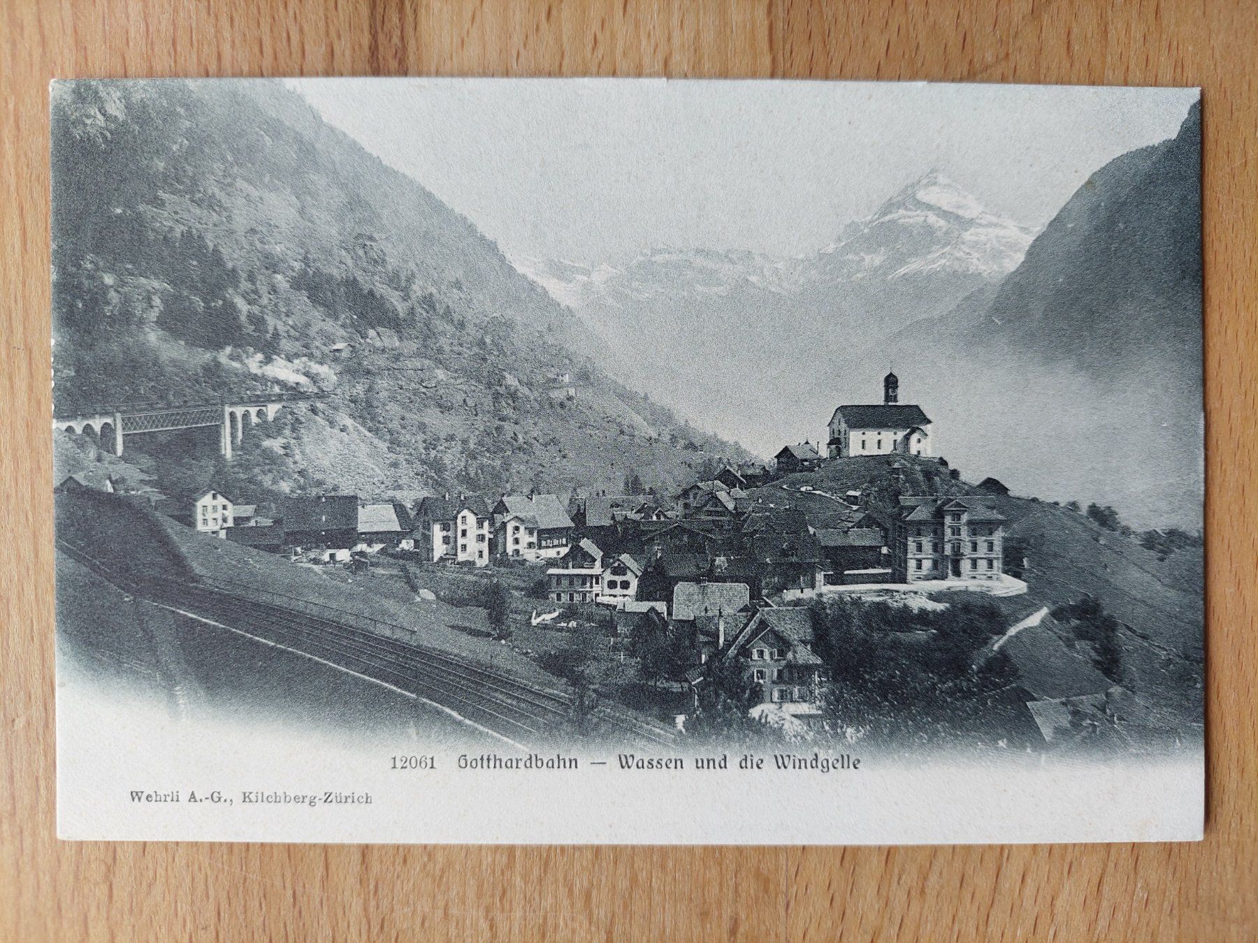 Cartoline postali: AK Gotthardbahn Wassen – Usato da Obfelden venduto da Foto_Bild_Kunst_Buch
