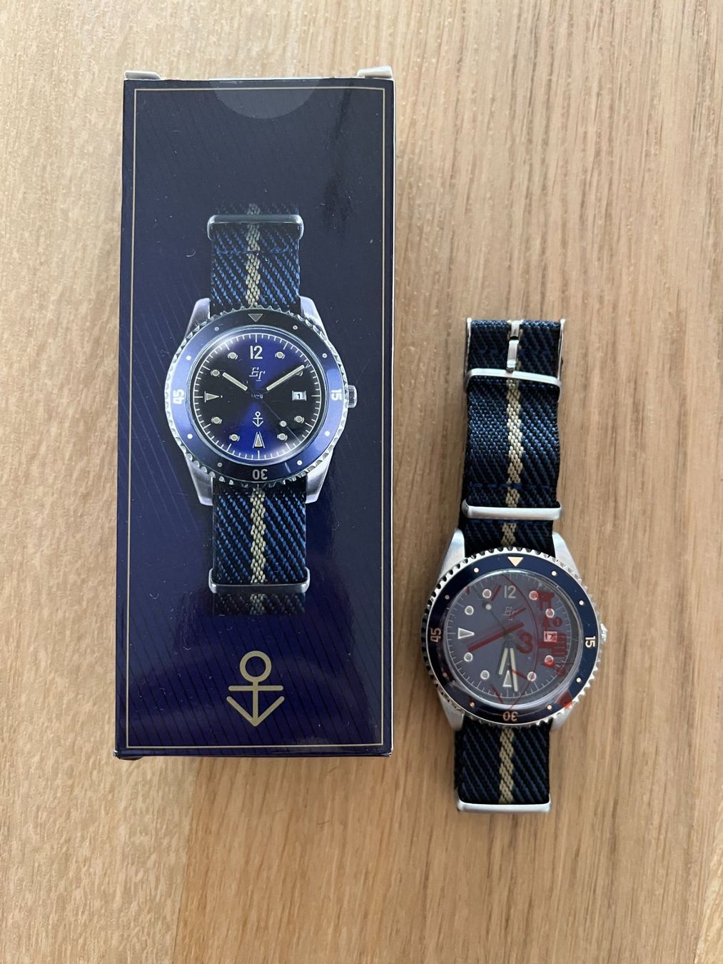 Orologi: Elegante Herrenuhr Anchor Maritimer Look – Nuovo e nell'imballaggio originale da Turtmann venduto da stonie_s 1