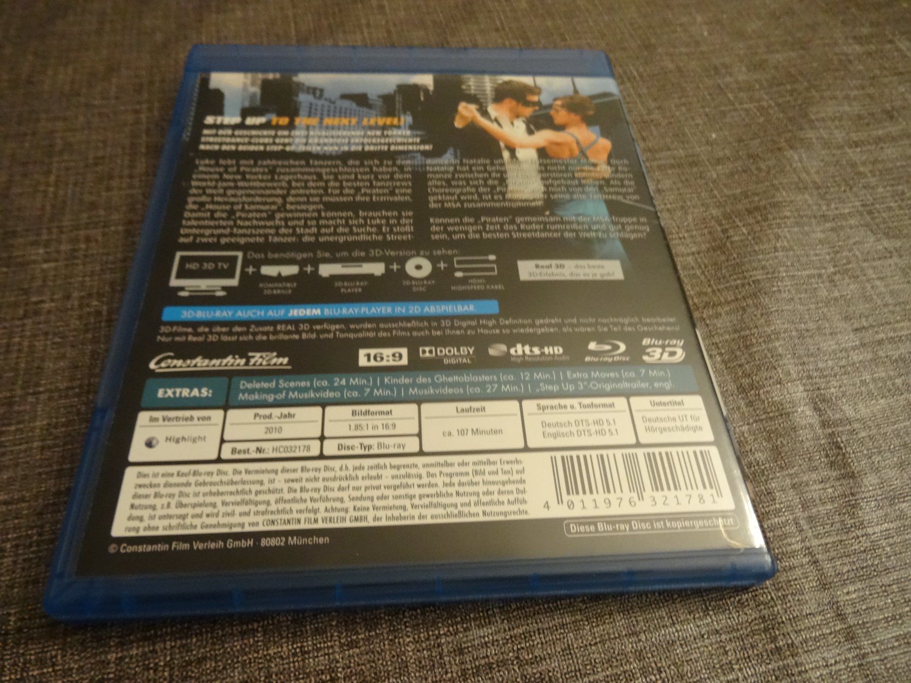 Alle DVDs: Blu-ray Film Step Up 3D – Gebraucht aus Olten von Disc-Verkauf 2