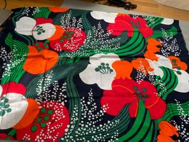Stoff Pori Puuvilla Blumenmuster Vintage 140cm x 200 cm