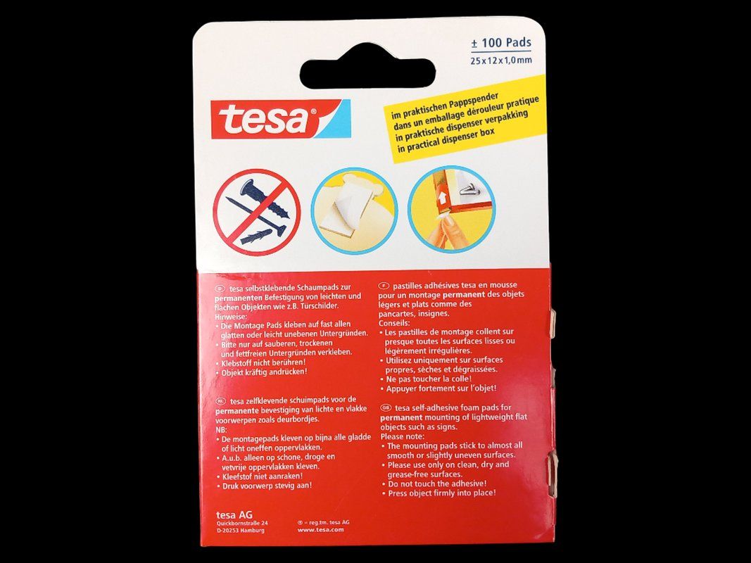 Tesa Sticker: TESA Montage Pads beidseitig klebend – Nuovo e nell'imballaggio originale da Hünenberg venduto da Restwert_Zug 2