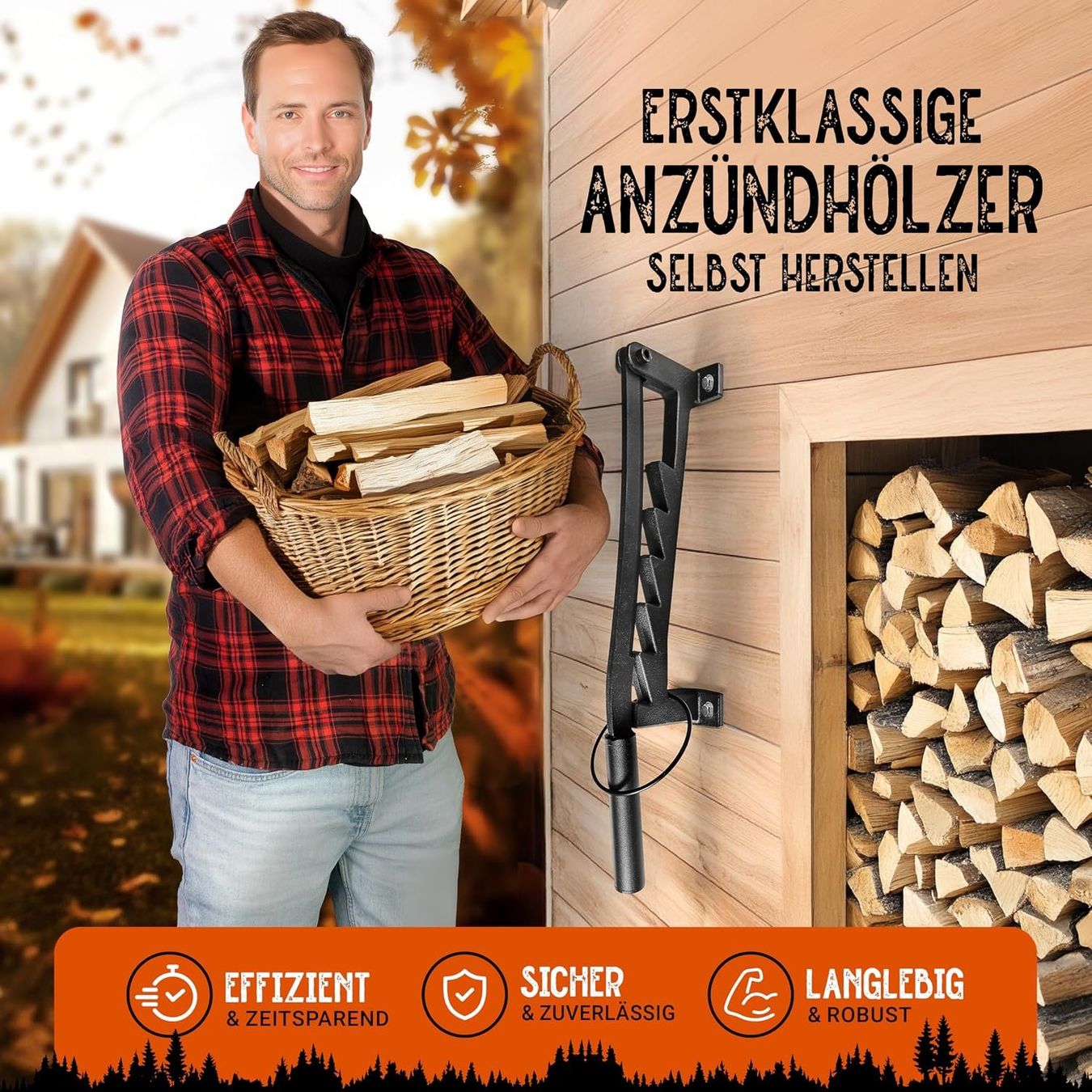 Alle Maschinen: Manueller Holzspalter Wandmontage Anzuendholz Spalter – Neu und originalverpackt aus Schaffhausen von smarastore 1