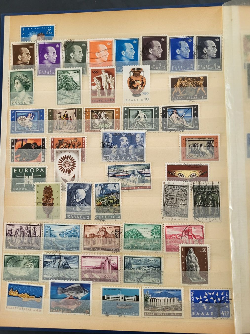 Alle Briefmarken: Sammlung Album Griechenland & Zypern – Gebraucht aus Rümlang von Turrin 1