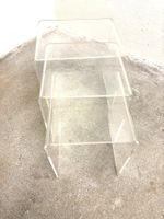 Beistelltische 3 Stück aus Plexiglas