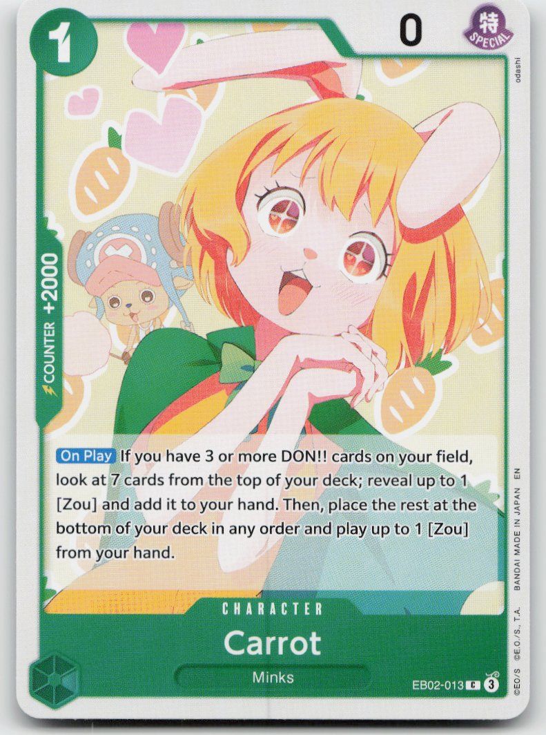Bandai Carte collezionabili: One Piece Carrot EB02-013 C – Usato da Lugano venduto da VlaseCard