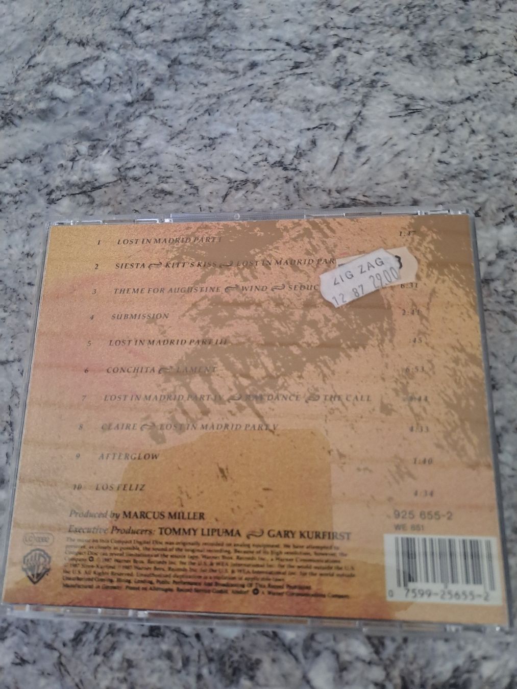 CD: CD  MILES DAVIS/ MARCUS MILLER  "Siesta" Warner Bros. – Usato da Uetendorf venduto da Essiggurken 2