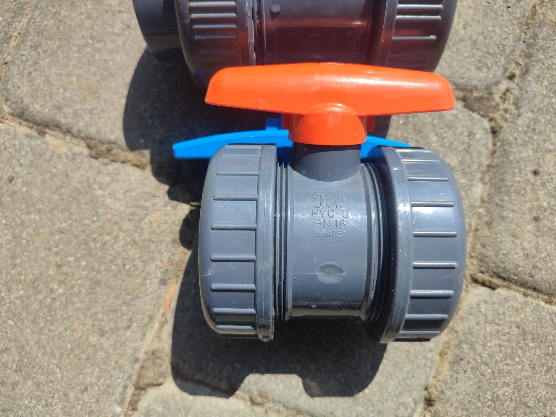 Rubinetteria: 2 PVC Kugelhahnen 50 und 40 mm – Usato da Hüswil venduto da benigreen01 2