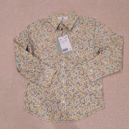 Neues Kinderhemd "Blumen" 110