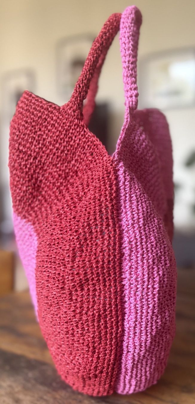Borse da donna: RAFIA-BAG EN CROCHET HANDMADE! PIÈCE UNIQUE – Nuovo e nell'imballaggio originale da Locarno venduto da NicoNion 2