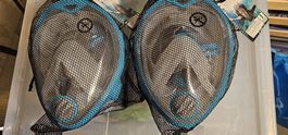 2x Full Face Snorkel Masks L/XL *NEU*
