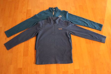2 blaue dünne Fleece Pullover 176 ideal fürs Skifahren