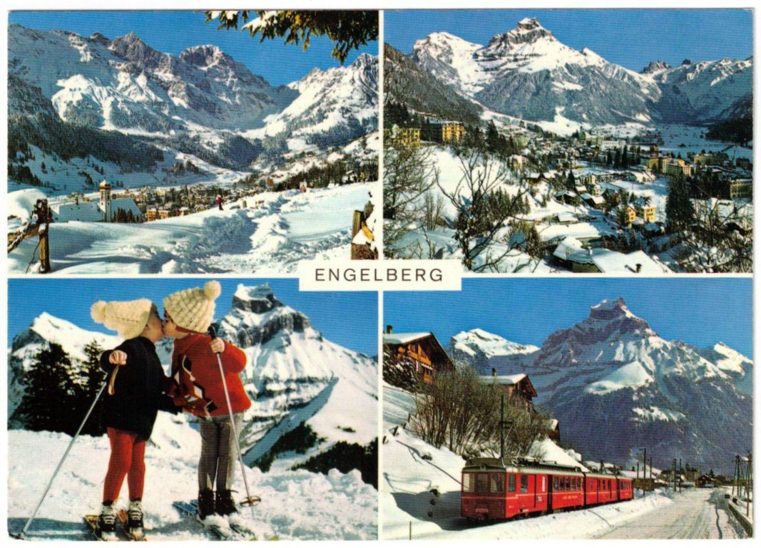 Cartoline postali: Engelberg - 4 Bild AK – Usato da Binningen venduto da Mountainrider