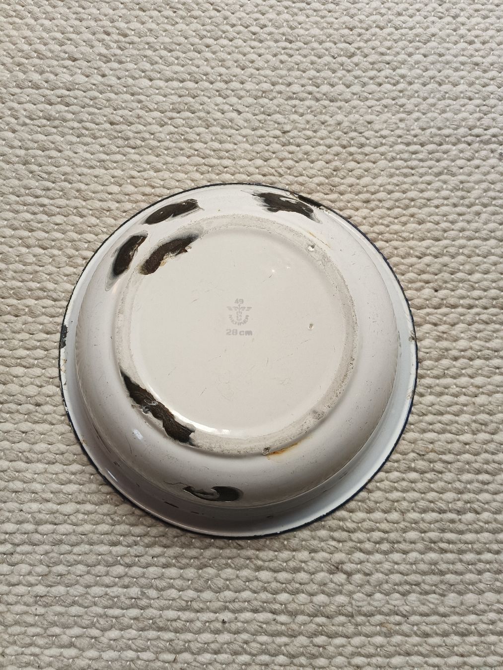 Ciotole: Vintage Emaille Schüssel, Durchmesser 28cm – Usato da Winterthur venduto da Schellinator 2