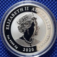 1 oz 9999 Silver Australia Bull and Bear 2020