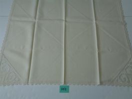 Tischdecke beige 79x79 cm. Polyacryl